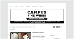 Desktop Screenshot of campusfinewines.com