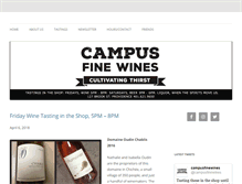 Tablet Screenshot of campusfinewines.com